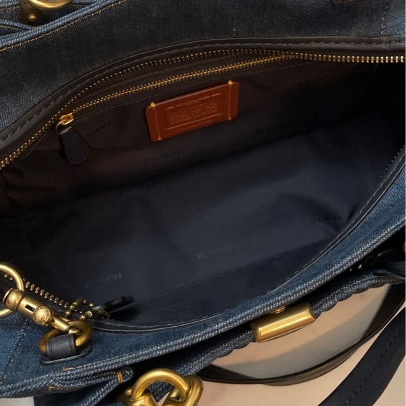 Coach Denim Dreamer Satchel Crossbody - Picture 4 of 10